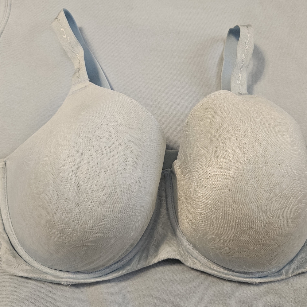 Wacoal 853307 Inside Edit Light Blue  Lace-Overlay T-Shirt Bra